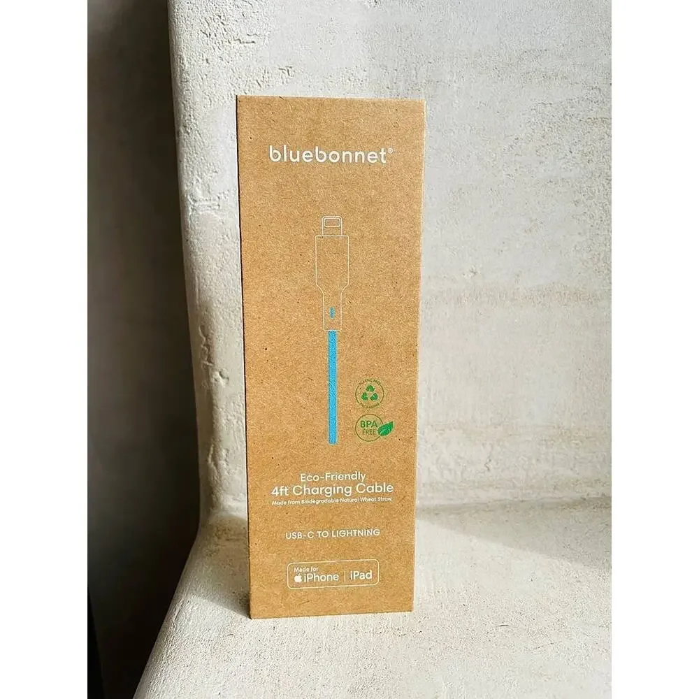 BlueBonnet The Companion USB-C 4FT iPhone Charging Cable